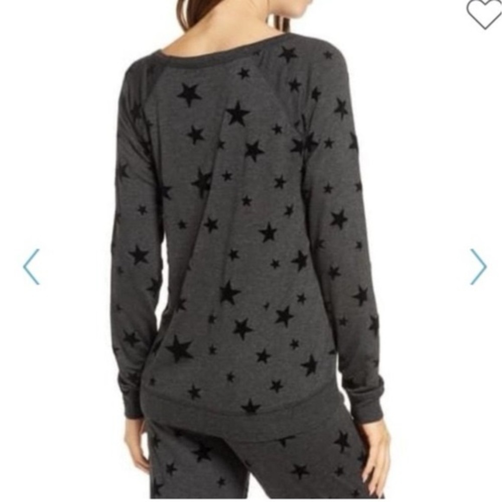 P.J. Salvage Charcoal Star Sweater Large